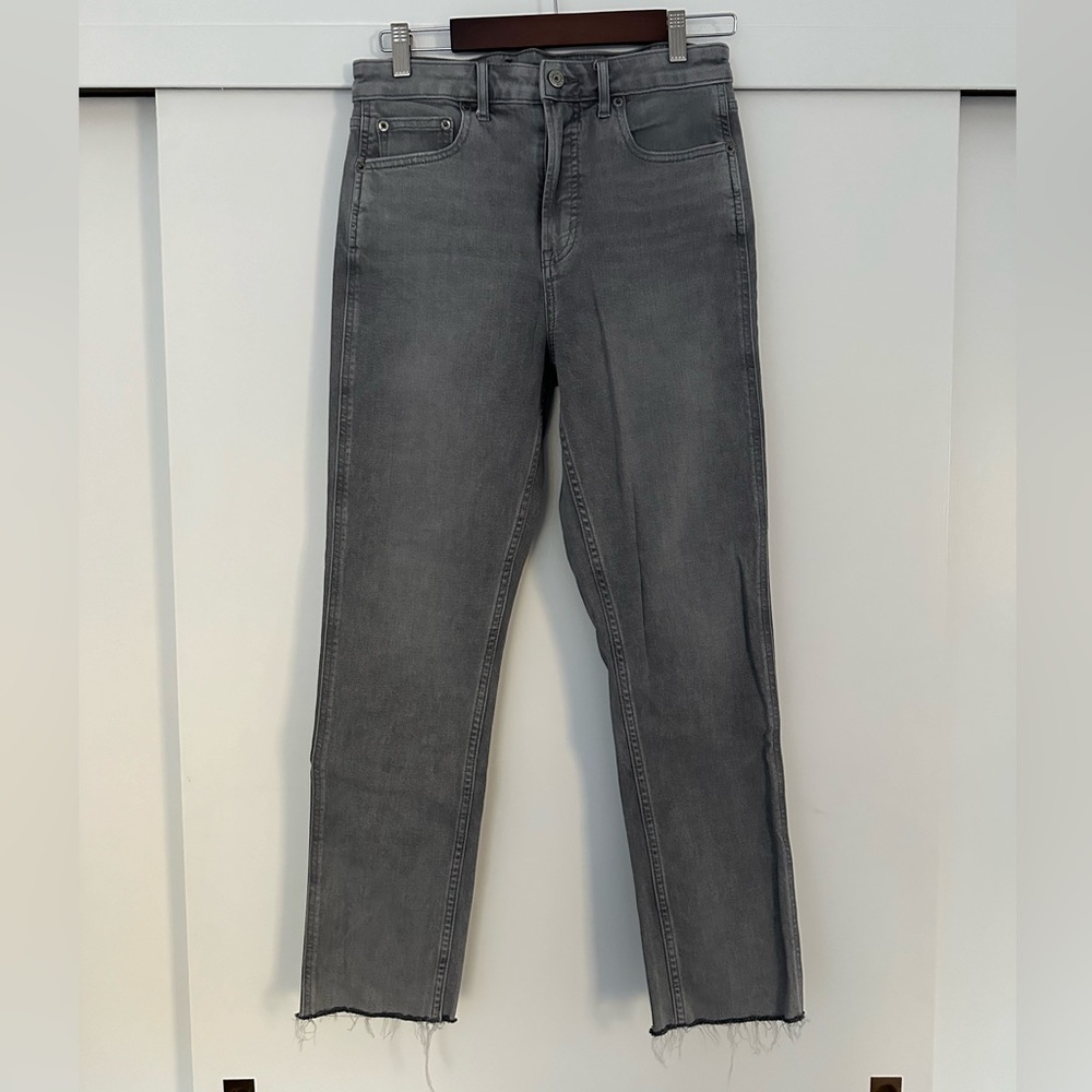 Gap Vintage Sky High Jeans in Grey Wash - Size 8 LONG